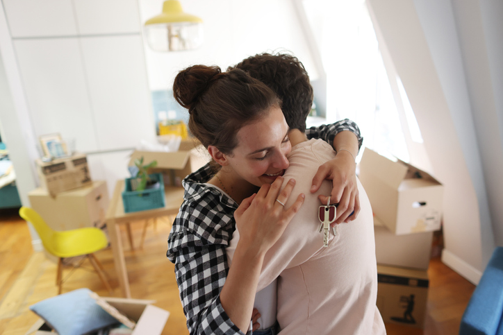 young couple first time home buyers